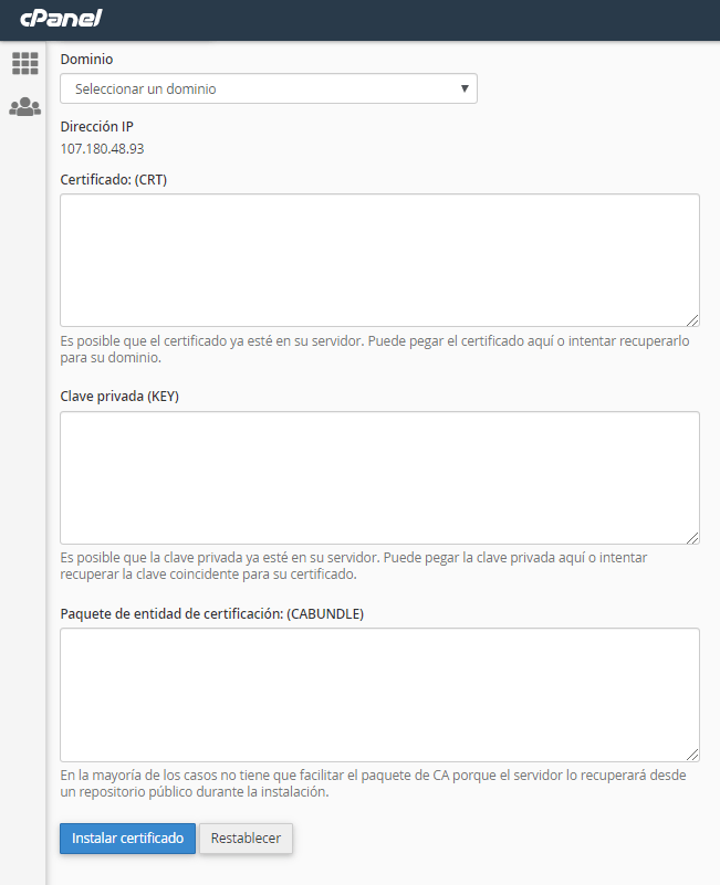 GoDaddy SSL Certificate