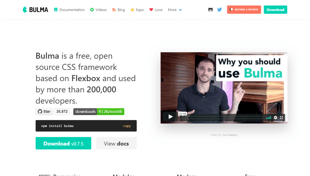 CSS Frameworks: Bulma