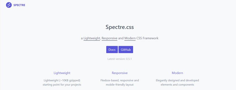CSS Frameworks: Spectre