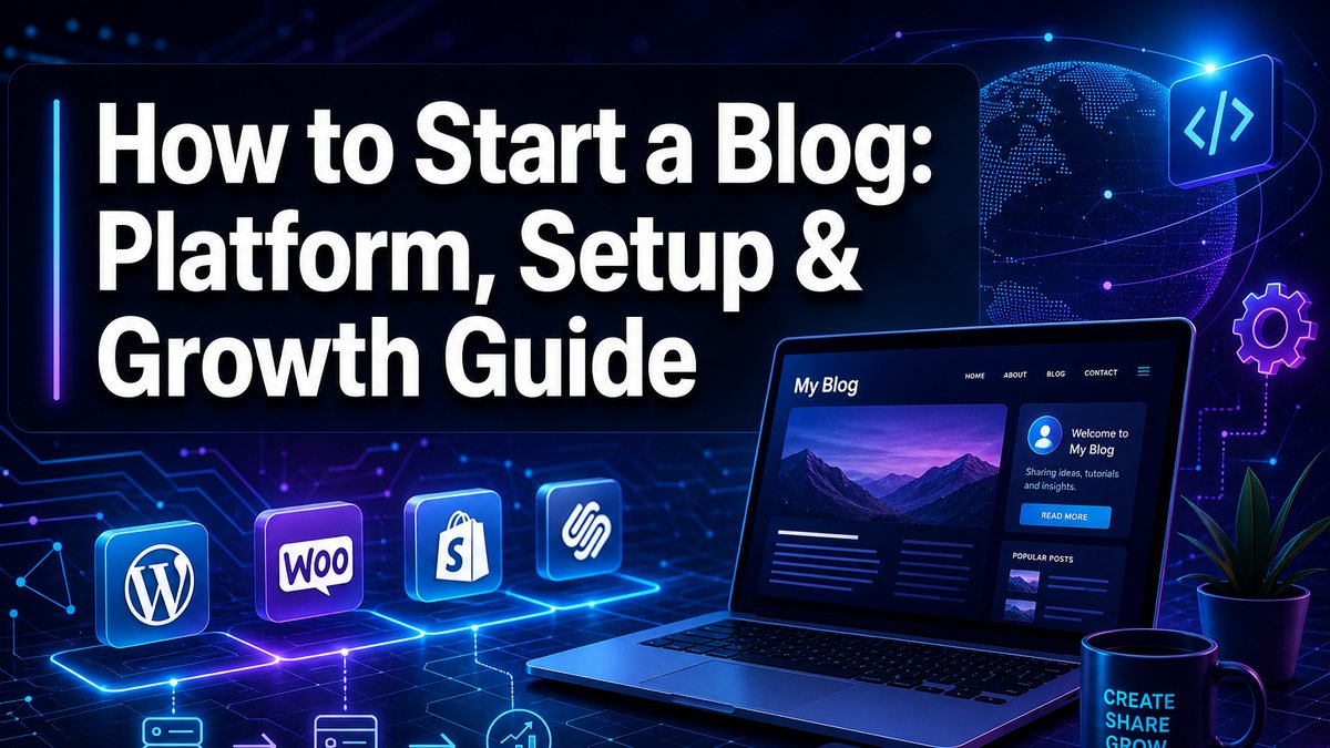 How to Start a Blog: Platform, Setup & Growth Guide